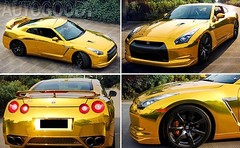 24″ x 60″ Gold Chrome Mirror Vinyl Film Wrap Sticker Decal Stretchable 2ft x 5ft