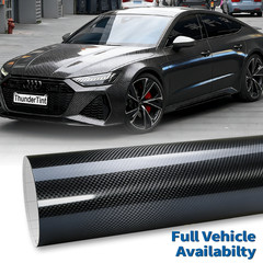 Premium Forged Carbon Fiber Vinyl Film Wrap Gloss Satin Matte Black Sticker Deca