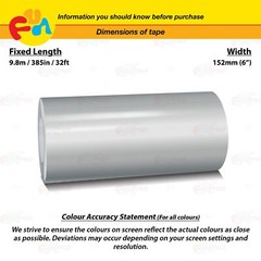 SILVER GRAY 6″ 152mm PIN STRIPE Car Model Streamline TAPE Decal Vinyl Sticker