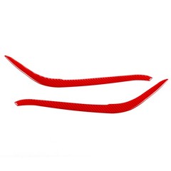 Red Carbon Fiber Front Headlight Eyebrow Eyelids Cover fits Toyota Tacoma 15-22