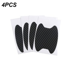 4PCS Carbon Fiber Car Door Handle Scratch-Resistant Protective Film Stickers