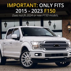 BocaDecals 2015-2023 Ford F150 Emblem Overlay Insert Decals (SET OF 2)
