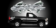 2 4×4 Truck Bedside Decals Stickers-A17CC4X4