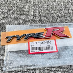 Genuine JDM Type R Emblem For Honda Civic FK2 FD2 FN Rear Badge 75723-TV8-E01
