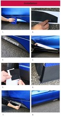 FOR BMW 1 2 3 4 5 SERIES X5X6 CARBON FIBER PATTERN MP SIDE STICKER SKIRT DECALS