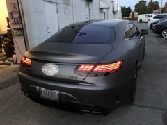 Black Trunk Fender Emblems Badges for Mercedes Benz W213 E43 AMG BITURBO 4MATIC