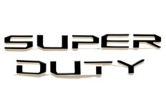 Matte Black Finish 3D Raised Tailgate Letter Pieces For 2017-19 Ford Super Duty