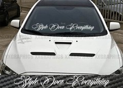 Style Over Everything Windshield Decal Sticker JDM Banner KDM Euro Lowered USDM