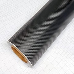 3D Black Carbon Fiber Vinyl Bubble Car Wrap 12″ x 60″ / 1 FT x 5 FT,