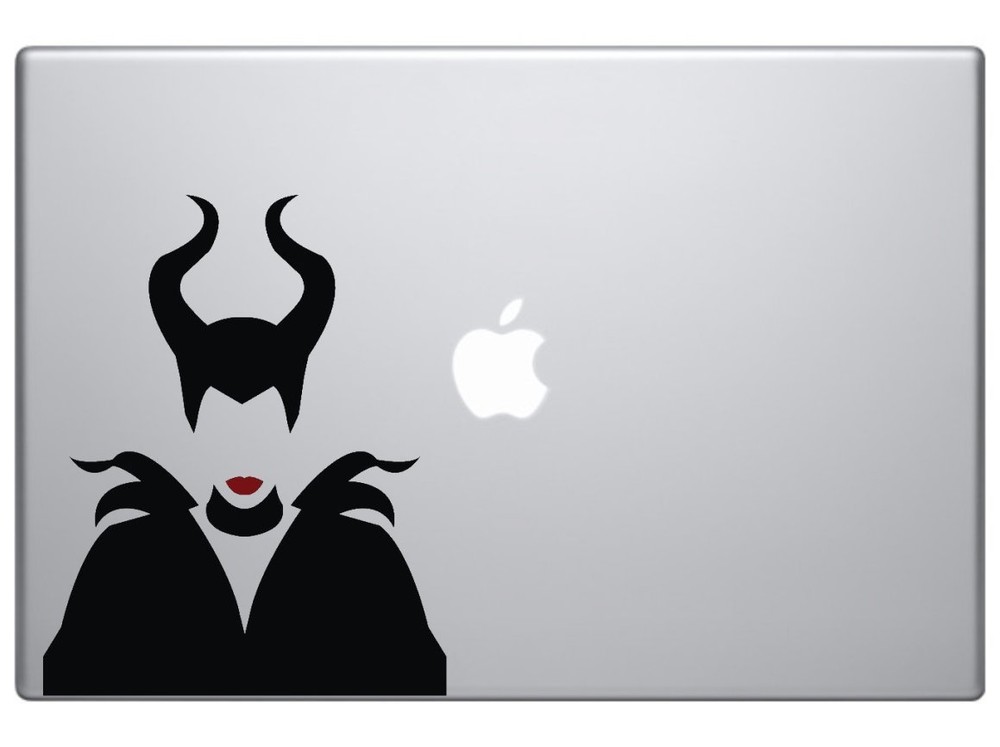 Meleficent Fairy tales character black and red lips laptop macbook mac air 6″