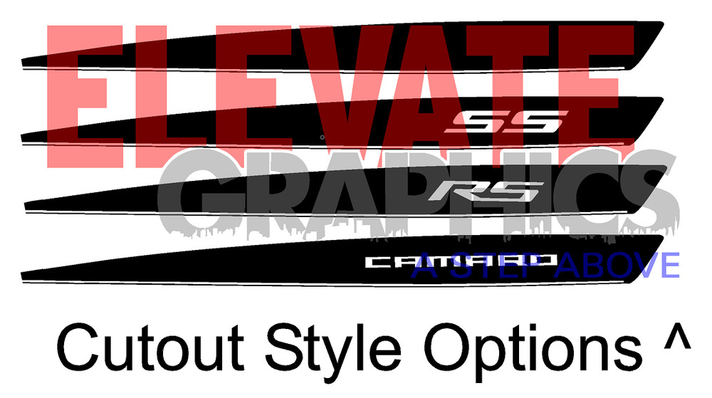 2010-2024 For Chevy Camaro Stripes Side Sling Graphics 3m Decals Vinyl Stickers
