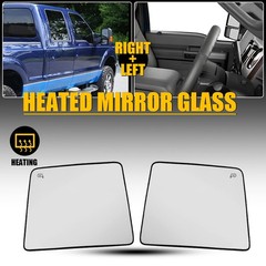 For 2008-2016 Super Duty F250 350 450 Tow Mirror Glass Upper Heated Left/Right