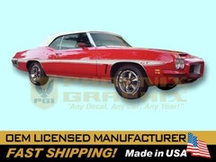 1972 Pontiac LeMans GT REFLECTIVE Graphics Decals Sword Stripes Kit COMPLETE!