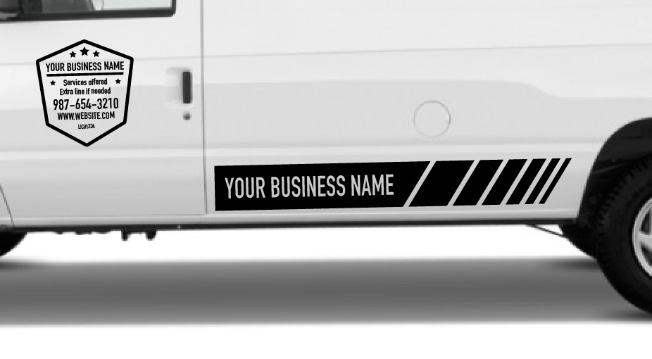 Business Name Custom Sign Advertising Car Lettering Decal kit Truck vinyl BS15
