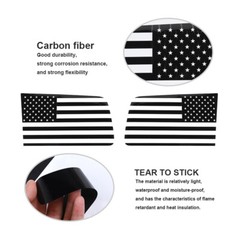 🔥Black Rear Window Sticker Decal Trim Decoration For 07-12 Dodge Nitro USA Flag