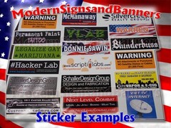 40 3×5 Custom Printed Full Color Outdoor Vinyl Car Bumper Sticker Decal Die Cut