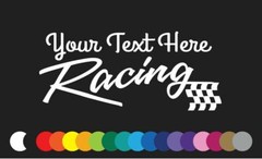Custom Racing sticker make your own vinyl decal personalized customized graphic