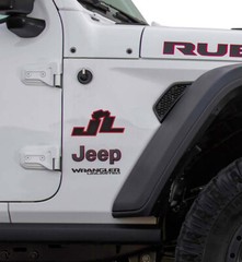 JL JK or JT premium automotive grade TWO decals, for Jeep Rubicon