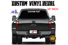Custom Personalized Name Text Vinyl Decal Fade-Resistant Waterproof 24″36″48″
