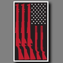 American Flag Guns Second Amendment Sticker Decal
