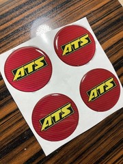 ATS Wheel Cap Stickers Set – 4pcs 3D Domed Resin Center Cap Emblem Decals