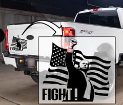 FIGHT! President Candidate Shot Trump 2024 Vinyl Decal Laptop Car Bumper Sticker