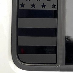 Black Side Small Window US Flag Decal Sticker For Jeep Wrangler JL JT Parts