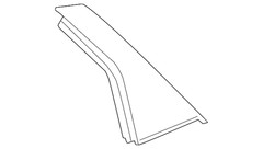 Genuine GM Rear Driver Side Door Window Frame Rear Applique 84261835