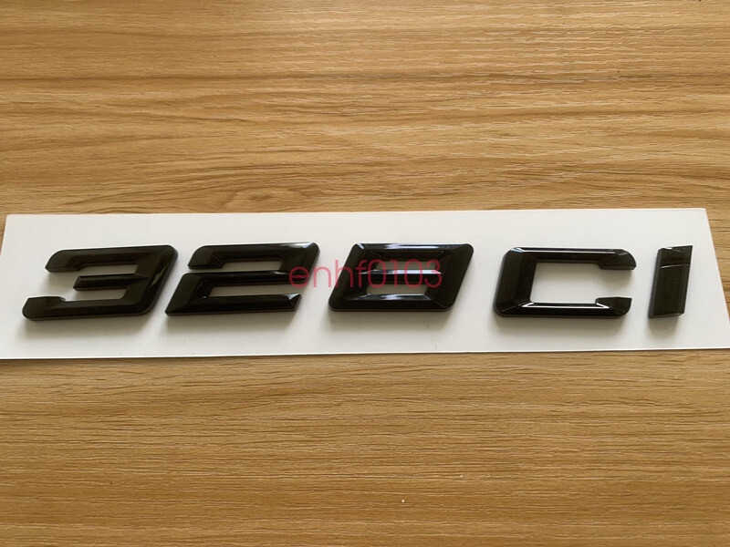 Gloss Black 3D ABS Letters Trunk 328ci Emblem Rear Badge for BMW 2017-2022 328ci