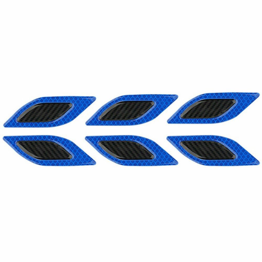 Safety Reflective Tape Leaf Warning Mark Car Bumper Sticker Accessories 6Pcs/Set