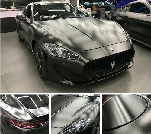 65FT x 5FT Gray Metallic Matte Chrome Vinyl For Whole Car Wrapping Film Sticker
