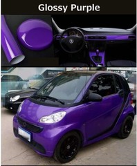 High Gloss Glossy Purple Vinyl Film Wrap Sticker Decal DIY Bubble Free Release