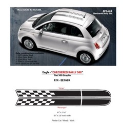Fiat 500 Euro Rally Graphic B – Gloss Black