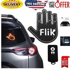 FLIK Me Baby LED Hand Sign Remote Control Interactive Amber Light Car Decal