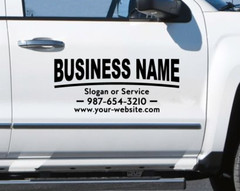 Business Sign Custom Name Advertising Car Lettering Decal kit Truck vinyl BS17