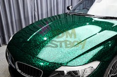 ESSMO PET Marble Forged Gloss Carbon Fiber Emerald Green Car Vinyl Wrap Decal
