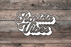 Florida Vibes Decal Sticker Vinyl Graphics – 6.5 x 3.9 inch