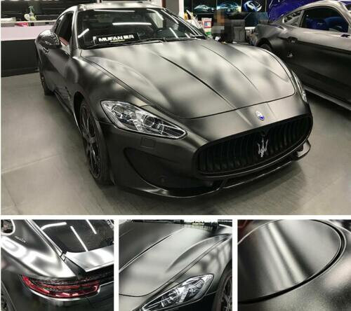 50FT x 5FT Grey Metallic Matte Chrome Vinyl Film Car Wrap Sticker Bubble Free
