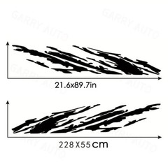 2X 90in MUD SPLASH Large Truck vinyl side graphics decals. Any Vehicle