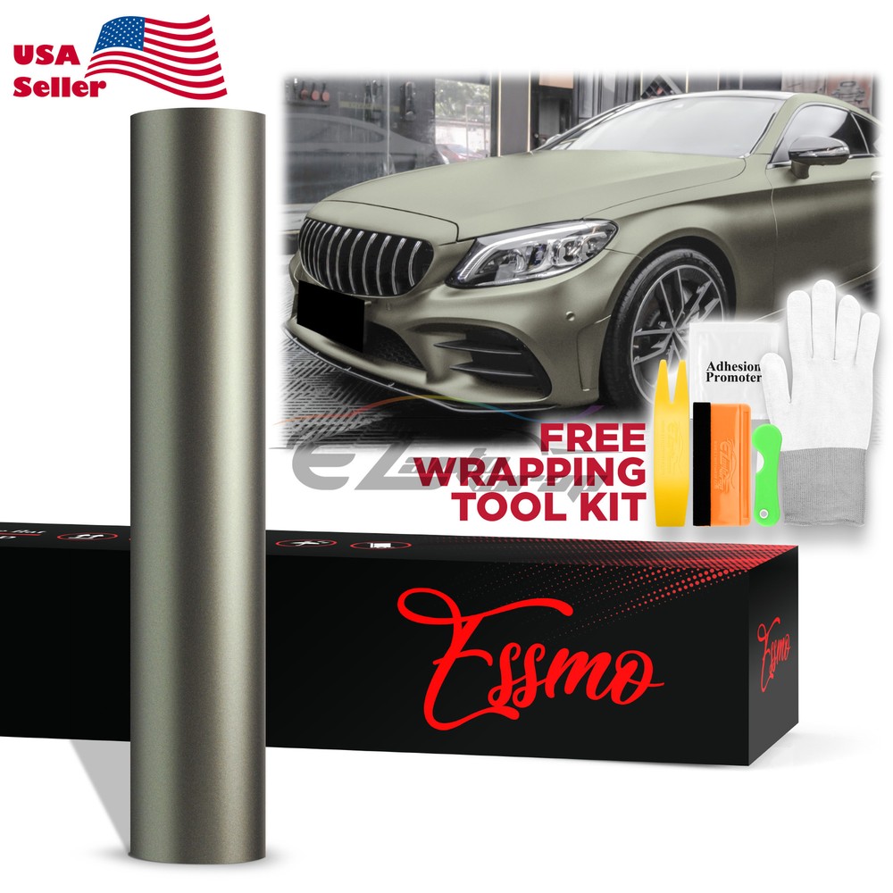 ESSMO PET Matte Metallic Millennium Jade Car Vehicle Vinyl Wrap Decal Sticker