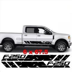 Rocker Door Side Stripe Decal Graphics FITS- Ford F-250. Both Sides Included