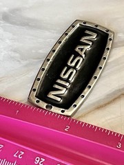 Licensed Nissan Aluminum Color Emblem Decal Auto Truck SUV Office Luggage- 2.5”