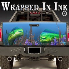 Tailgate Wrap Mahi Mahi Dolphinfish Truck Bed Vinyl Graphics for Truck