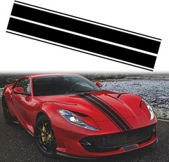 Universal Racing Stripes Car Hood Vinyl Decal Auto Body Side Sticker