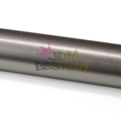 Brushed Aluminum Steel Gunmetal Gray Vinyl Wrap Sticker Decal Air Release Sheet