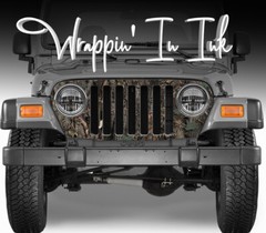 Grill Wrap in Oak Ambush Camouflage for the Jeep Wrangler 1997-2006