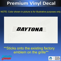 DAYTONA Grille Emblem Overlay Decal for Dodge Charger Daytona