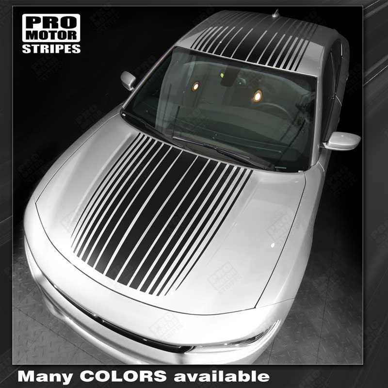 Dodge Charger 2015-2023 Over the Top Rally Strobe Stripes (Choose Color)