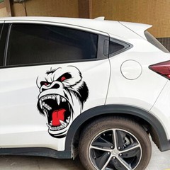Horror Ape Totem Graphics Stickers Decal Vinyl For Car Body Hood Side Fender DIY