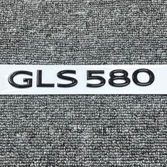 Gloss Black GLS580 Number Trunk Letters Badge Emblems Sticker For Mercedes Benz